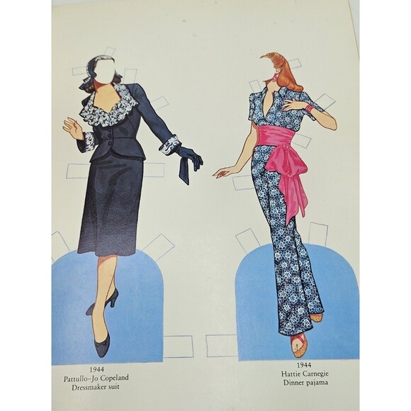 Great Fashion Designs of the Forties Paper Dolls By Tom Tierney New UNCUT - Picture 5 of 11